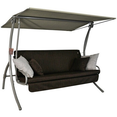 Angerer Drift Smart 3-Sitzer Hollywoodschaukel - Design Coffee mit Liegefunktion