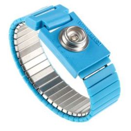 RS PRO Antistatik Erdungsarmband mit Kabelsatz - 10 mm Buchse & Druckknopf