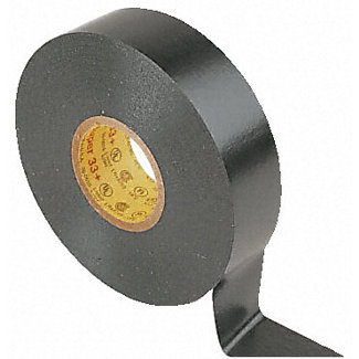 3M Scotch Super 33+ PVC Isolierband - Schwarz, 0.18mm x 19mm x 20m, Temperaturbereich -18°C bis +105°C