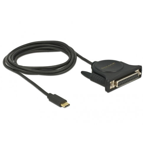 DeLOCK 62980 - Paralleles Kabel (Schwarz, 1,8 m) - Centronics Adapter