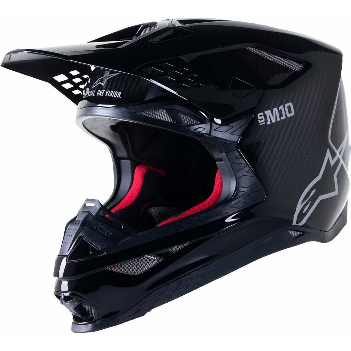 Alpinestars Supertech M10 Solid 2024 Black Glossy Carbon