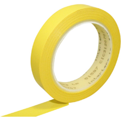 Gelbes Elektronik-Klebeband - 19 x 0.056 mm - Polyester - 66 m | Artikelnummer: 51587-17-66-19