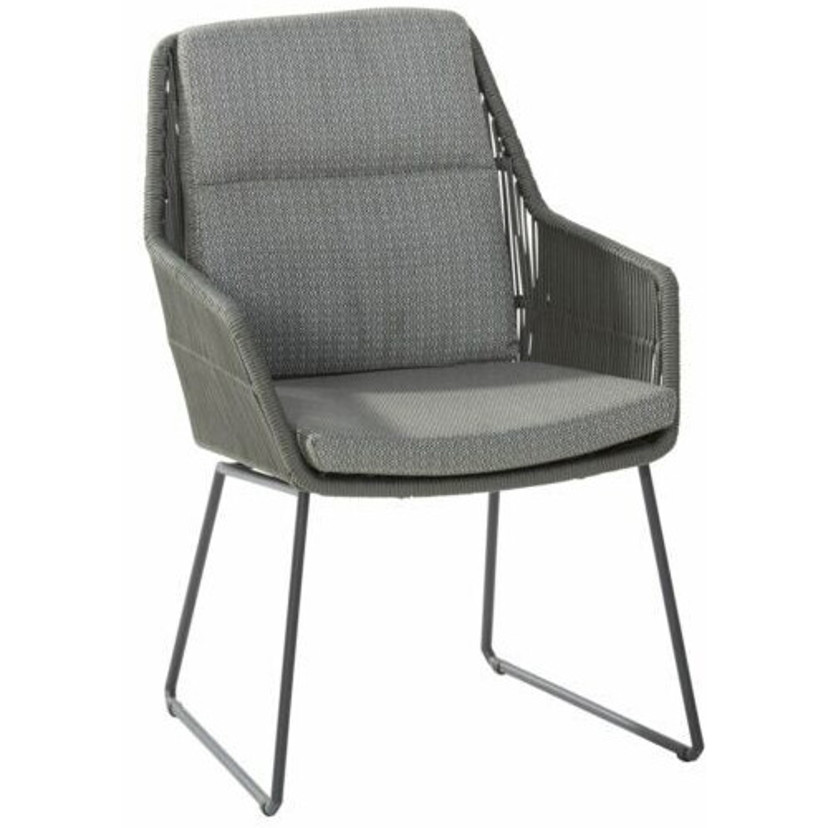 4Seasons Valencia Diningsessel 61x67x92 cm Aluminium/Rope dunkelgrau