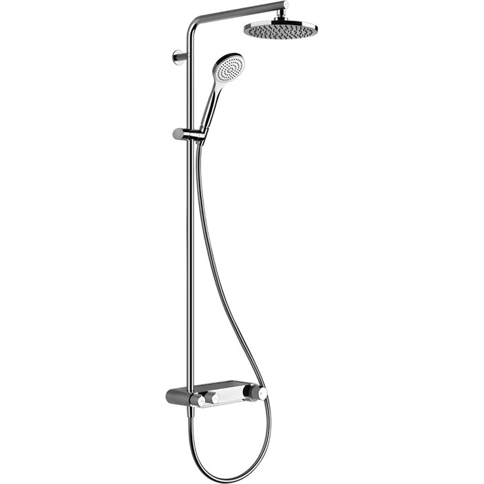 Gessi Emporio Aufputz-Thermostat Brausearmatur in Chrom – Duscharmatur (35123031)