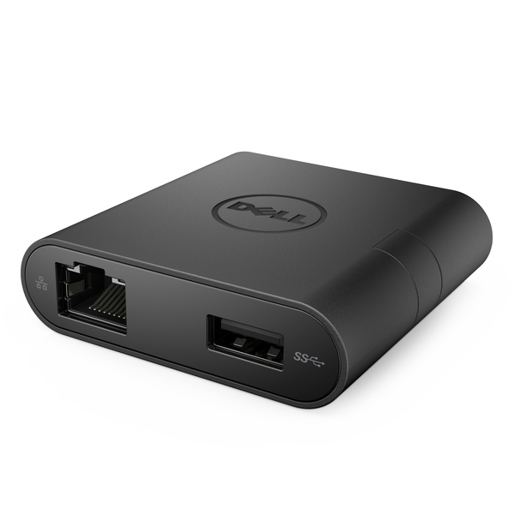 DELL USB-C Multiport Adapter: HDMI, VGA, Ethernet & USB 3.0 - Schwarz