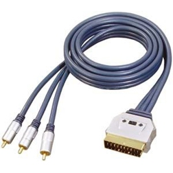 SCART Adapter GR-Kabel PB-475 - 10 m Videoadapter (21-pin) - Schwarz