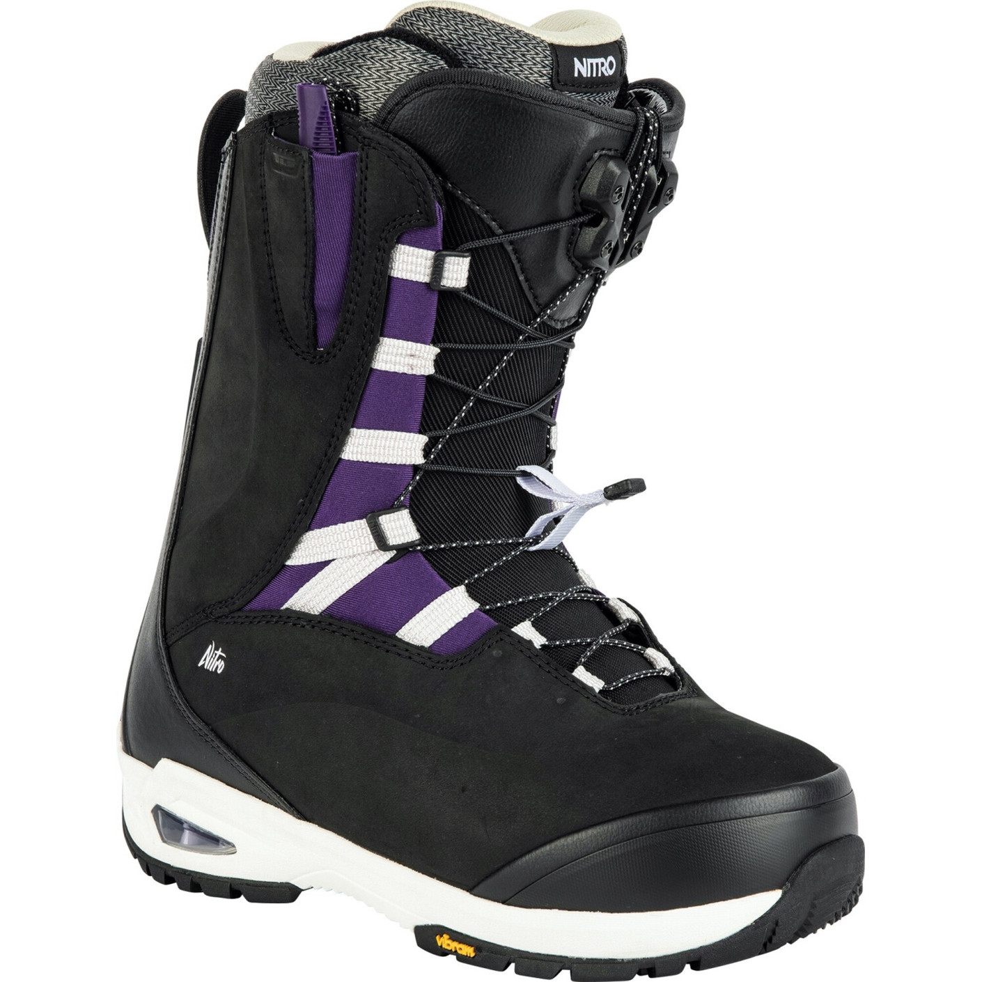Nitro Bianca TLS Damen Snowboardstiefel - Schwarz/Purpur (848639)