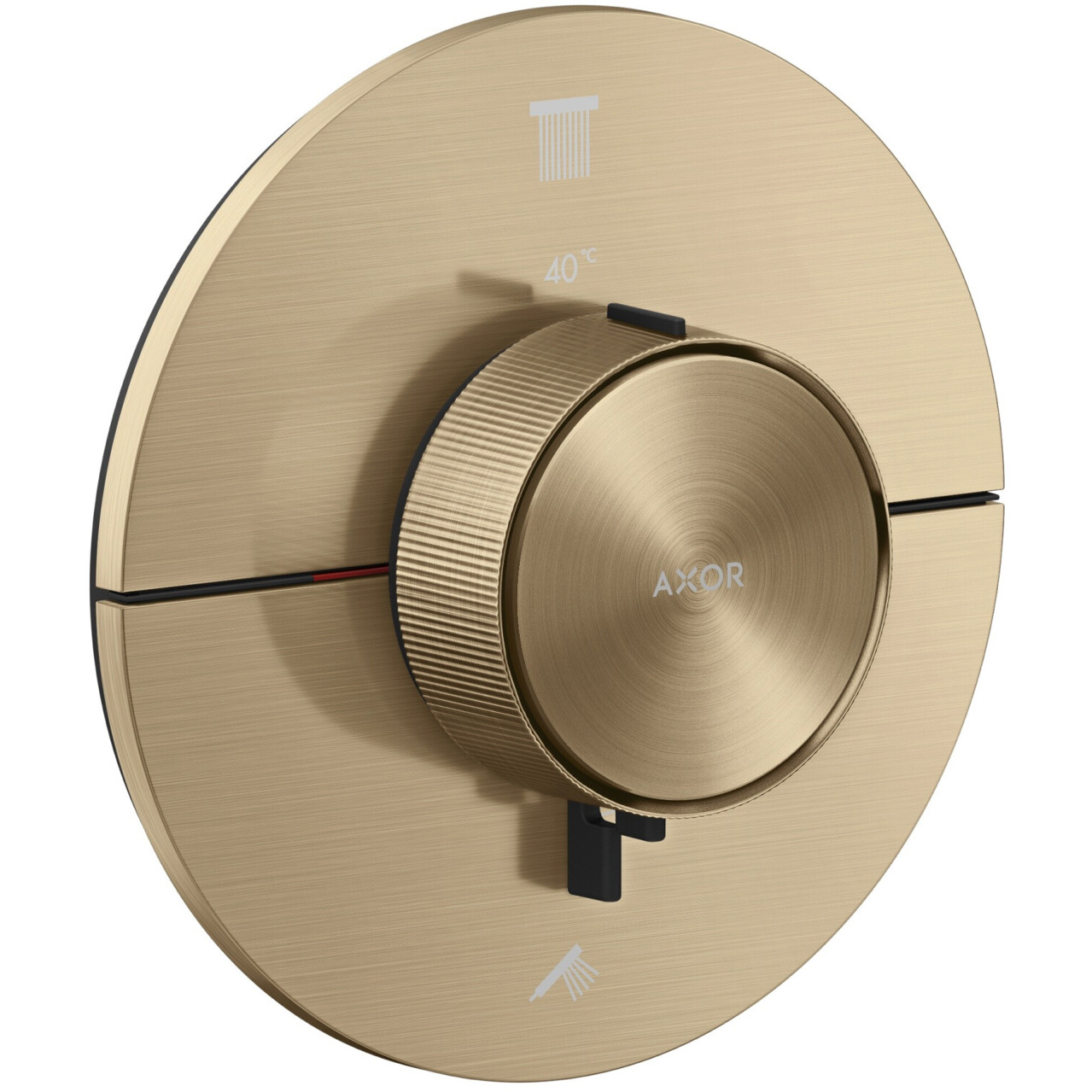 Axor ShowerSelect ID Rundthermostat Unterputz in gebürstetem Bronze (36750140) - Duscharmaturen