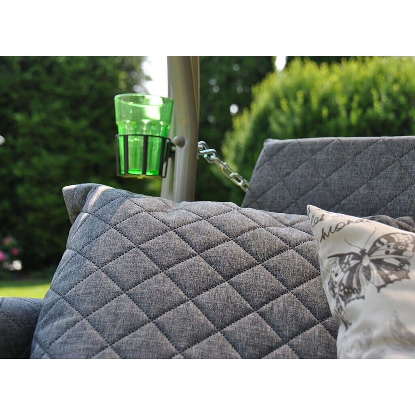 Angerer Elegance Joy Hollywoodschaukel 3-Sitzer grau