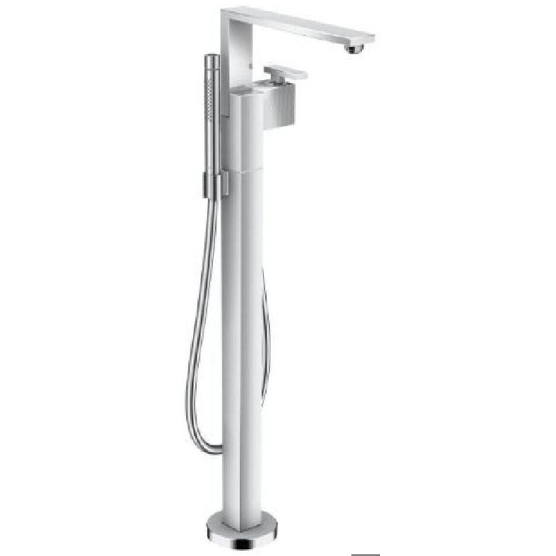 Axor Edge Einhebel-Wannenmischer - Diamantschliff Chrom (46441000) | Premium Wannenarmatur