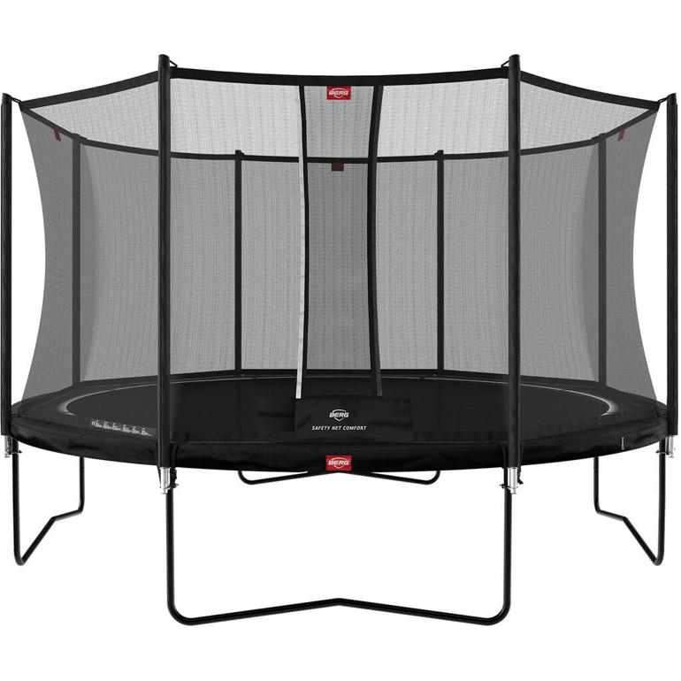 Berg Favorit 430 - Trampolin Schwarz mit Safety Net Comfort