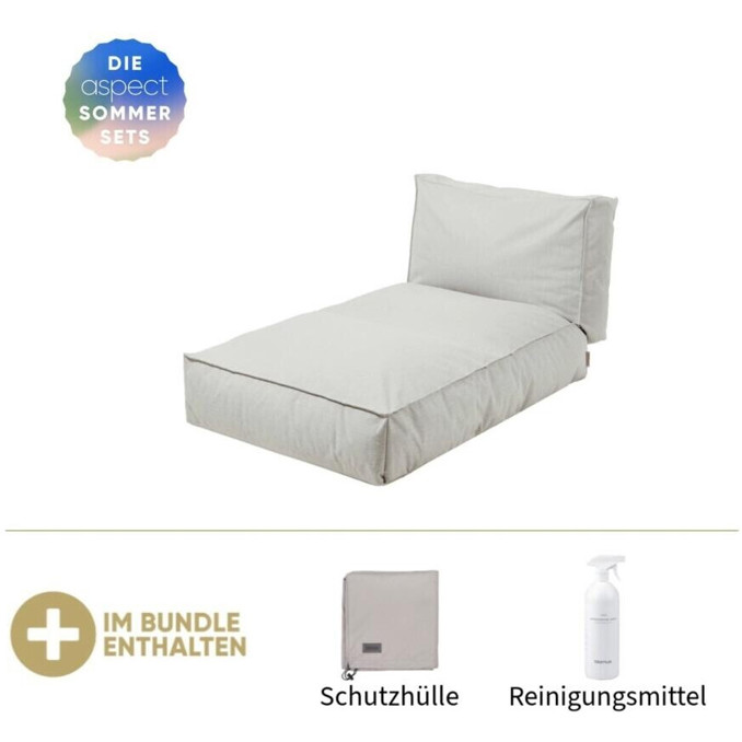 Blomus STAY Outdoor-Bett Cloud - Elegantes Gartenbett in Beige, 190x80 cm