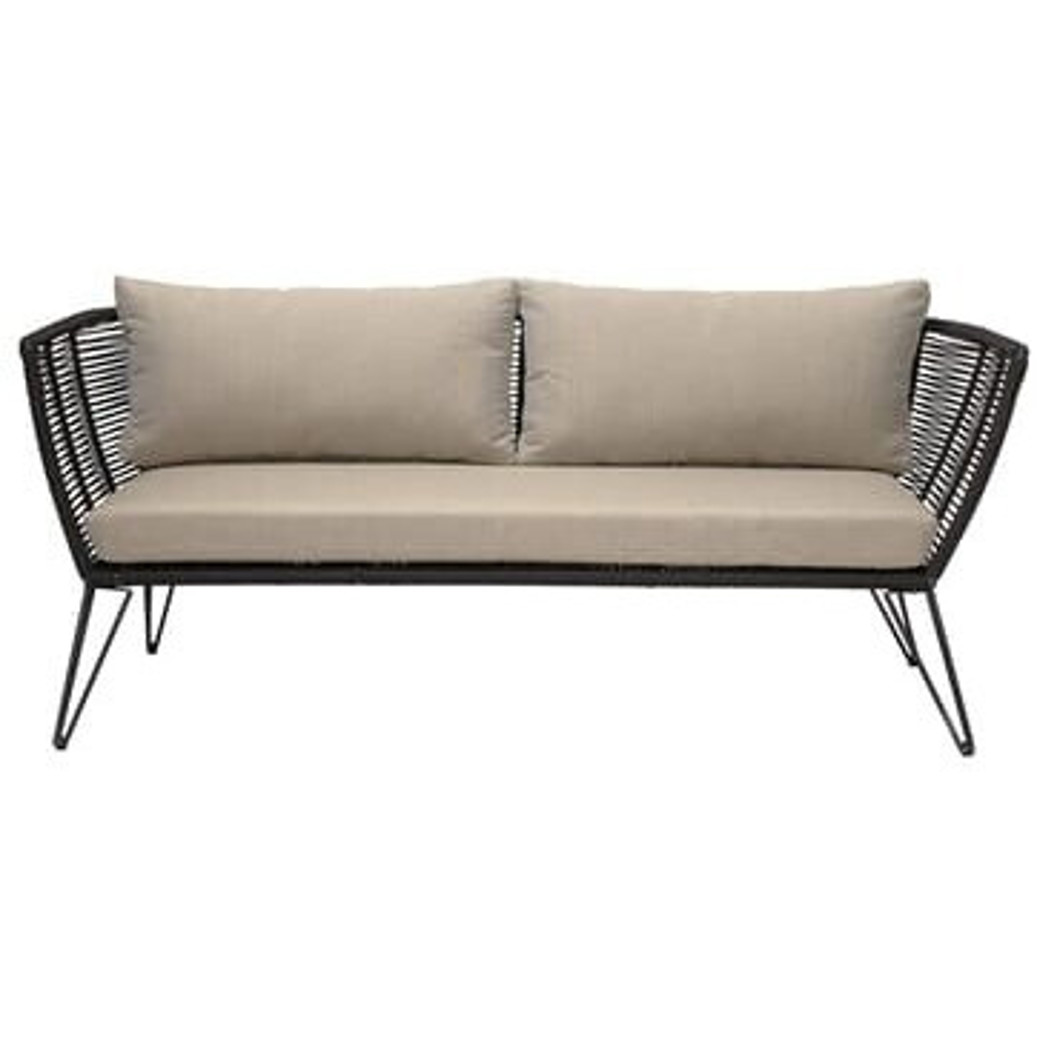 Bloomingville Mundo Outdoor Lounge 175x74x72cm schwarz beige