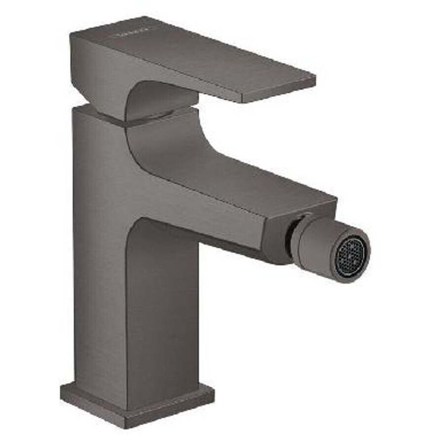 Hansgrohe Metropol Bidetarmatur mit Push-Open - Chrom Schwarz Gebürstet (32520340)
