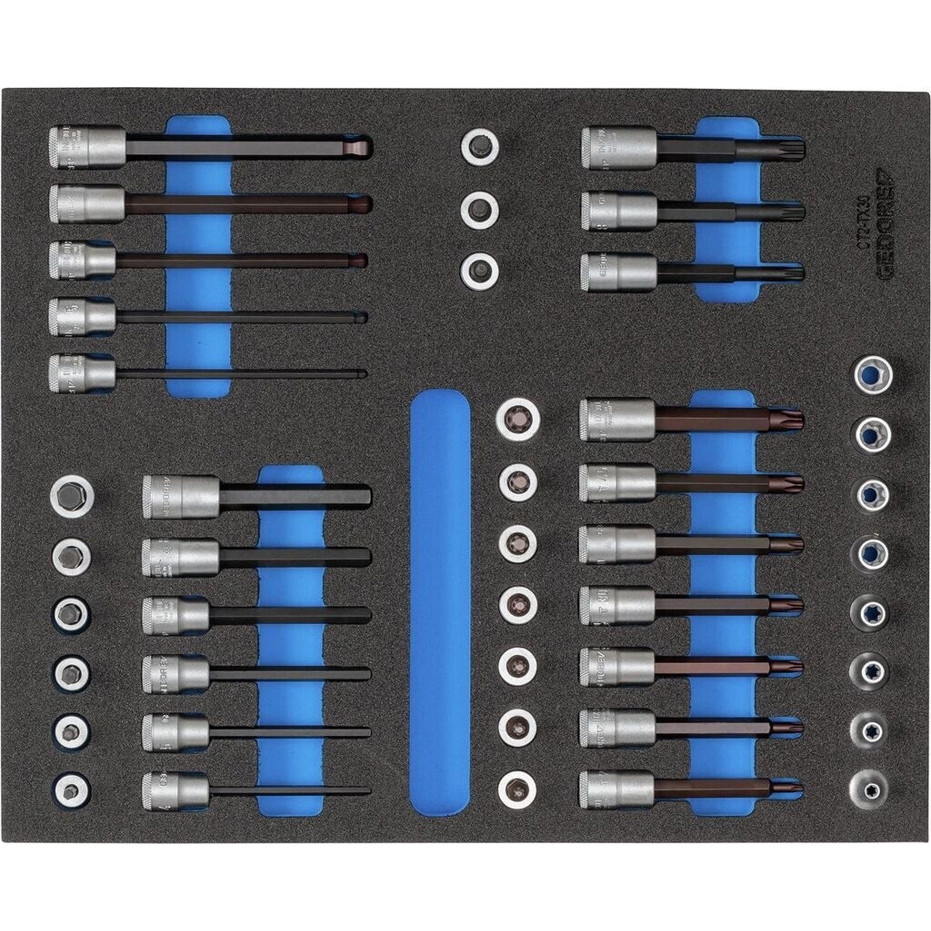 Gedore Steckschlüssel-Sortiment 3/8" in 2/4 Check-Tool-Modul (2005 CT2-TX 30)