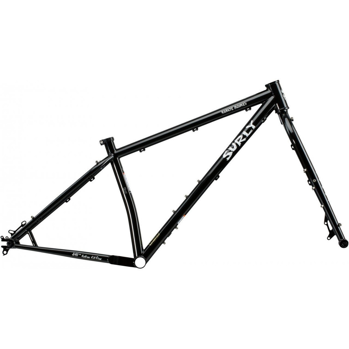 Surly Karate Monkey 27,5+/29" Rahmen hi-viz black - Vielseitiger MTB Hardtail Rahmen