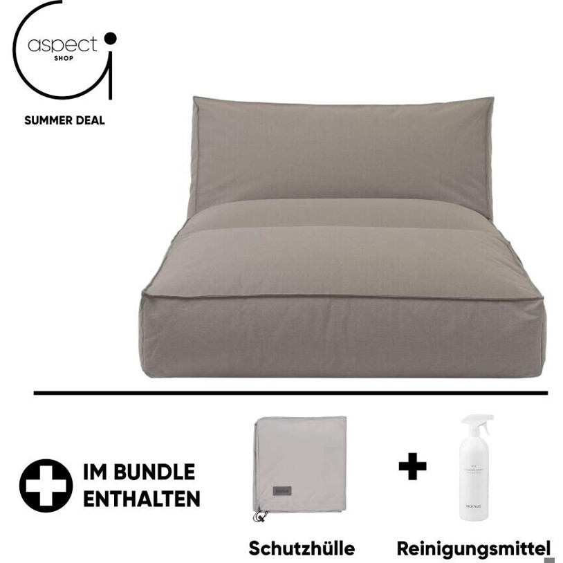 Blomus Stay Sitzsack-Daybed Earth - Moderne Doppelliege mit verstellbarer Liegeposition