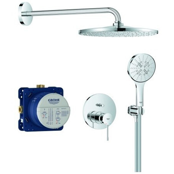 GROHE Essence Unterputz Duschsystem mit Rainshower Mono 310, Chrom (25287000)