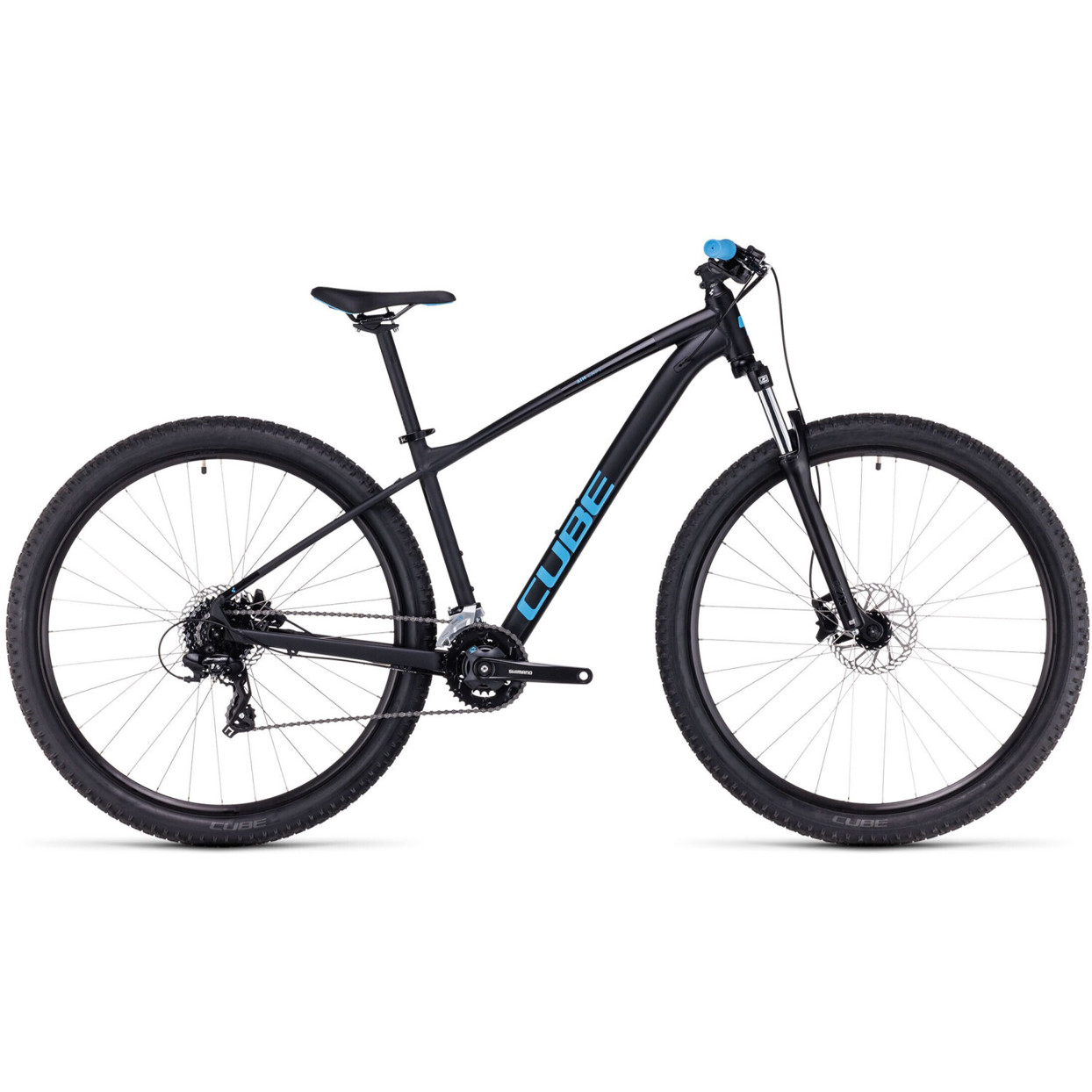 Cube Aim 29 Zoll Mountainbike 2023 - Herren Hardtail MTB in Black´n´Blue