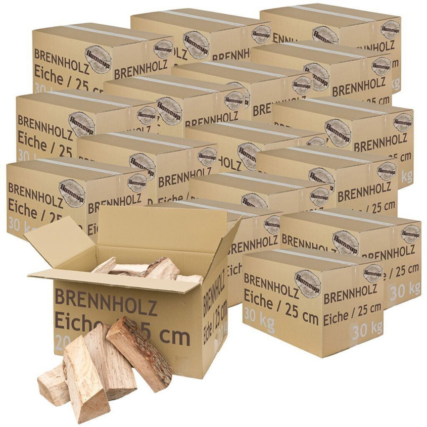 Flameup Kaminholz aus Eiche - 500 kg Premium Brennstoff