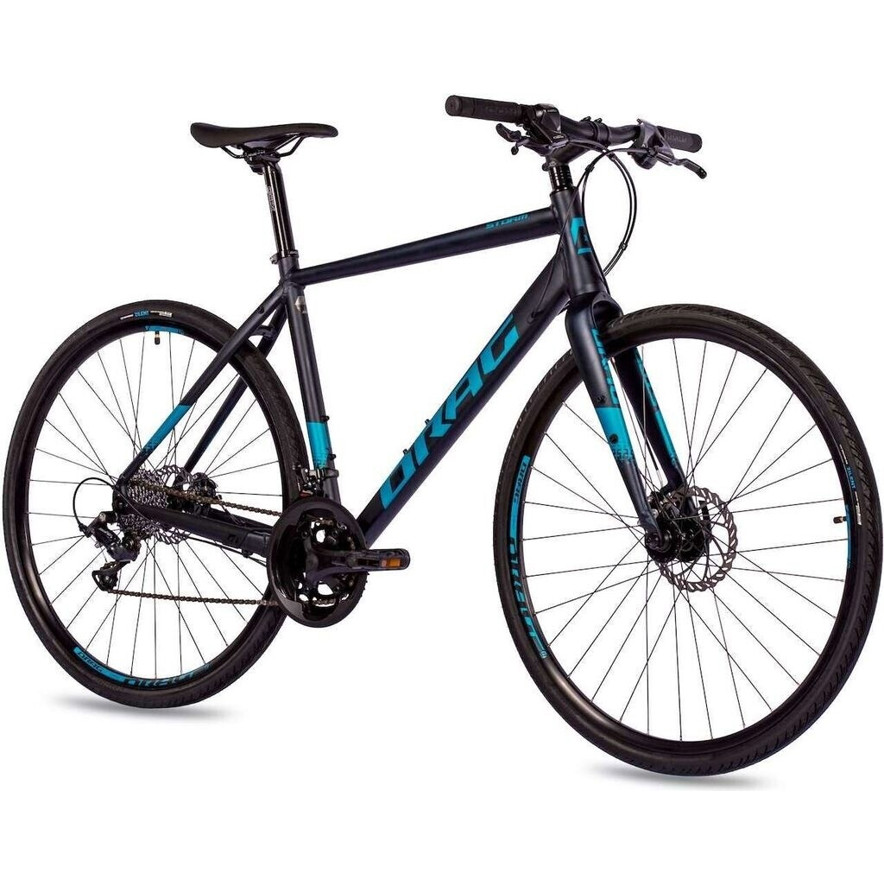 Airtracks Strom 3.0 Herren Fitnessbike 28 Zoll - 16 Gang Aluminium Trekkingbike mit Scheibenbremsen