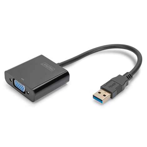 DIGITUS USB-A 3.2 Gen 1 zu VGA Grafikadapter – Flexible Konnektivität für Ihr Display