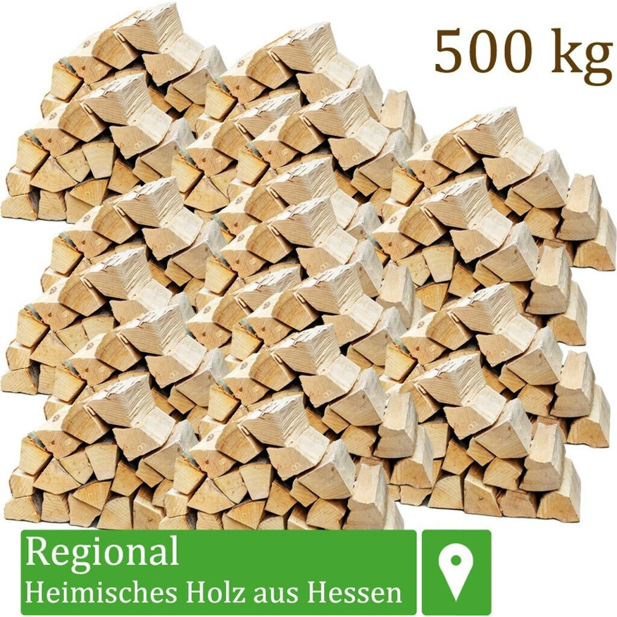 Flameup Buchenholzscheite 500kg – 25 cm für Kamin und Ofen