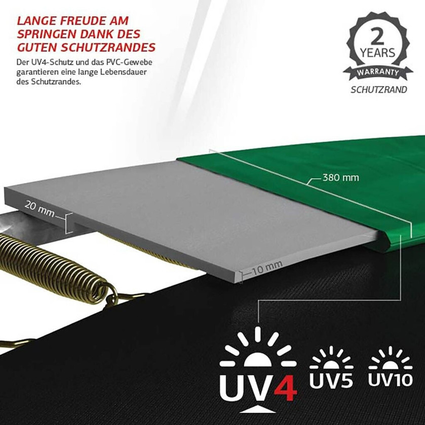 Berg Ultim Favorit Regular 330 Trampolin mit Sicherheitsnetz Comfort – Schwarz