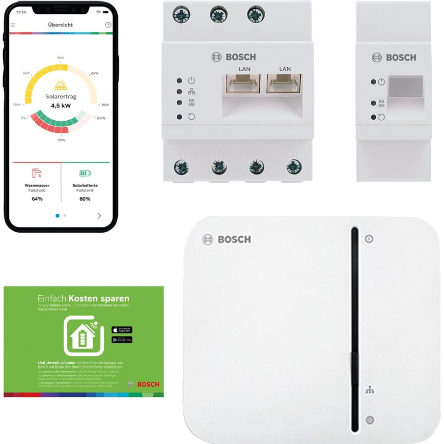Bosch Energiemanager 7739622373 mit LED-Anzeige und RS485-Schnittstelle
