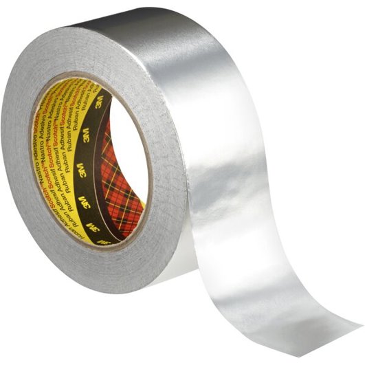 3M™ Aluminiumklebeband 1436 - Silber - 50 mm x 50 m | Hochwertiges Aluminiumband für vielseitige Anwendungen