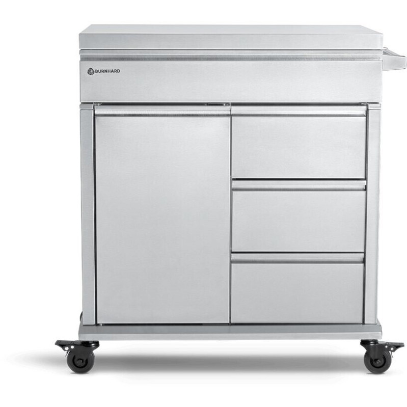 Burnhard Grilltisch mit Edelstahl-Arbeitsfläche