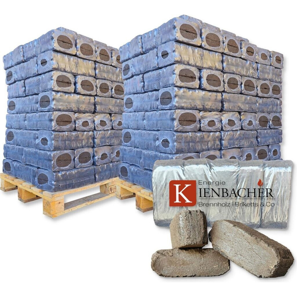 Energie Kienbacher Torfbriketts 2000 kg - 2 Paletten (TB23EK1002500)