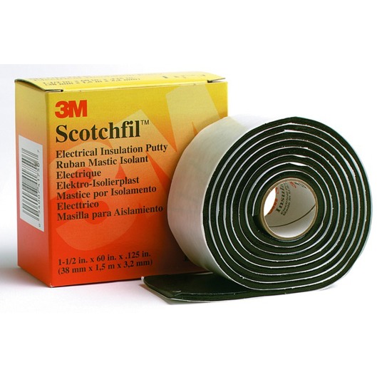 3M™ Scotchfil™ Butyl-Kautschuk-Band - Selbstverschweißend - Schwarz - 38 mm x 1,5 m - 3 mm