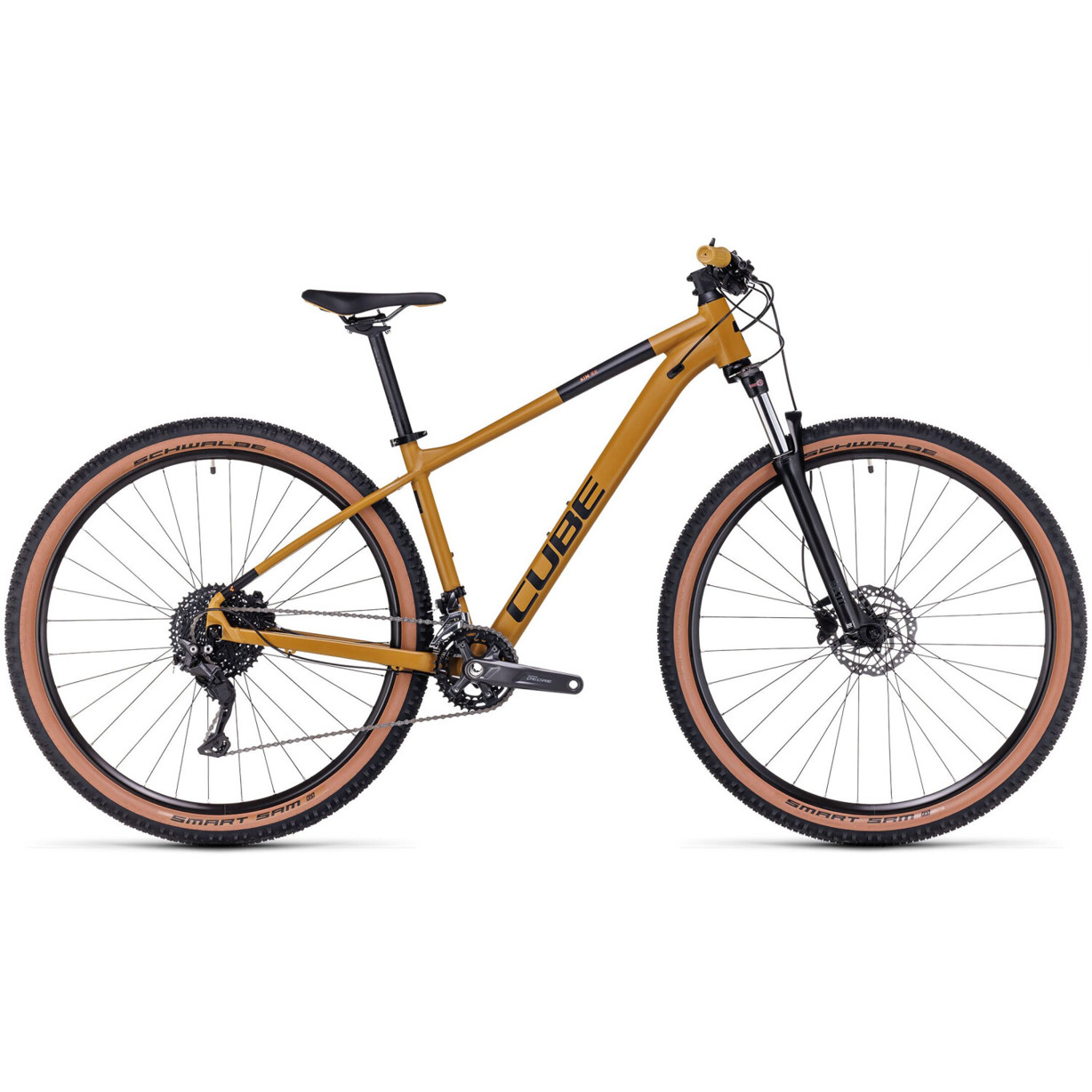 Cube Aim EX 29 Zoll Mountainbike 2023 - Herren Hardtail MTB mit Shimano Deore Schaltung caramel'n'black