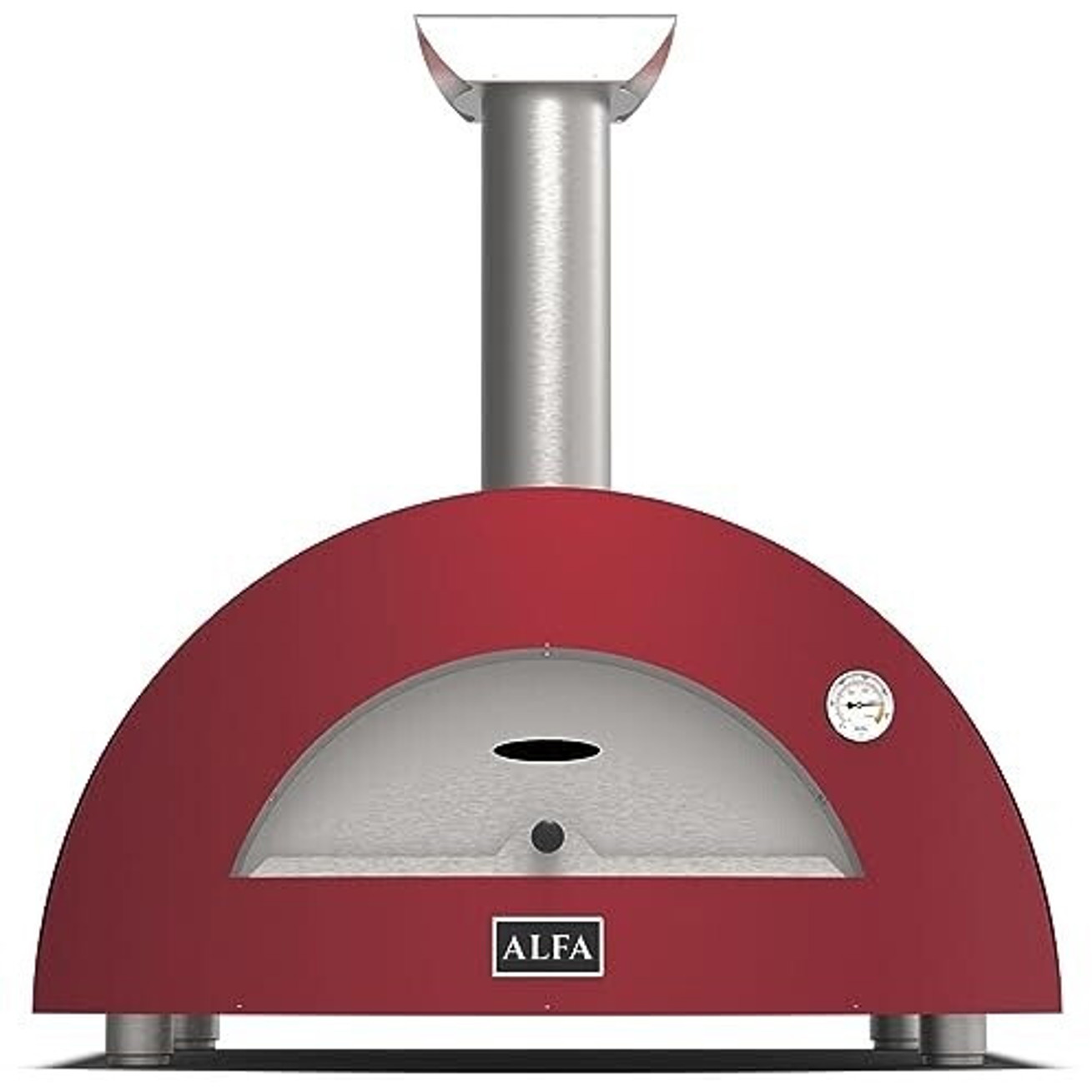 Alfa Forni Moderno 2 Pizze Holz antique red
