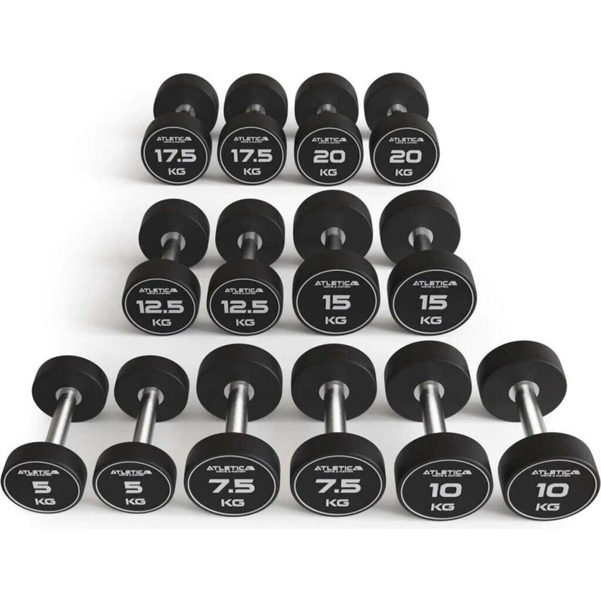Atletica 5 kg Polyurethan Rundhantel Set - Ideal für Krafttraining & Fitness
