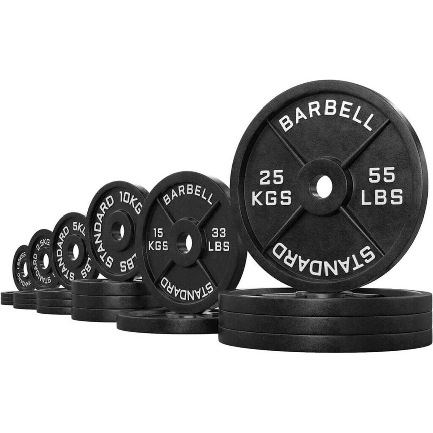 Atletica 205 kg Iron Plates Set - Hanteln für professionelle Krafttraining