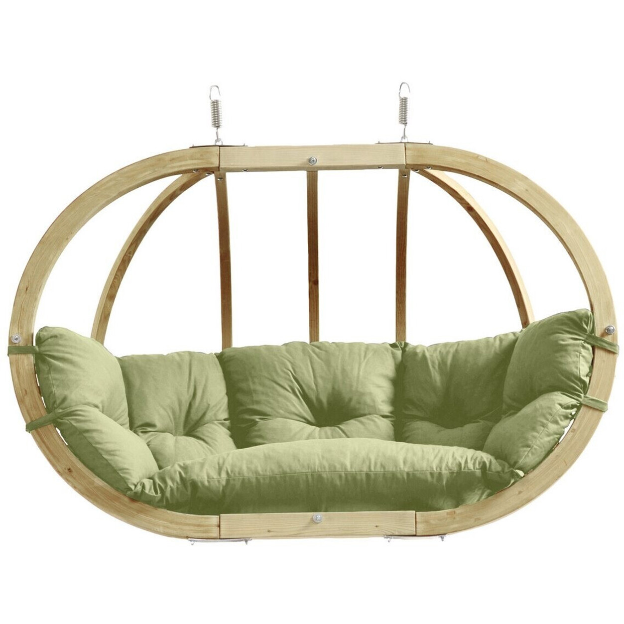 Amazonas Globo Royal Chair oliva - XXL Hängesessel für 2 Personen mit Sitzkissen