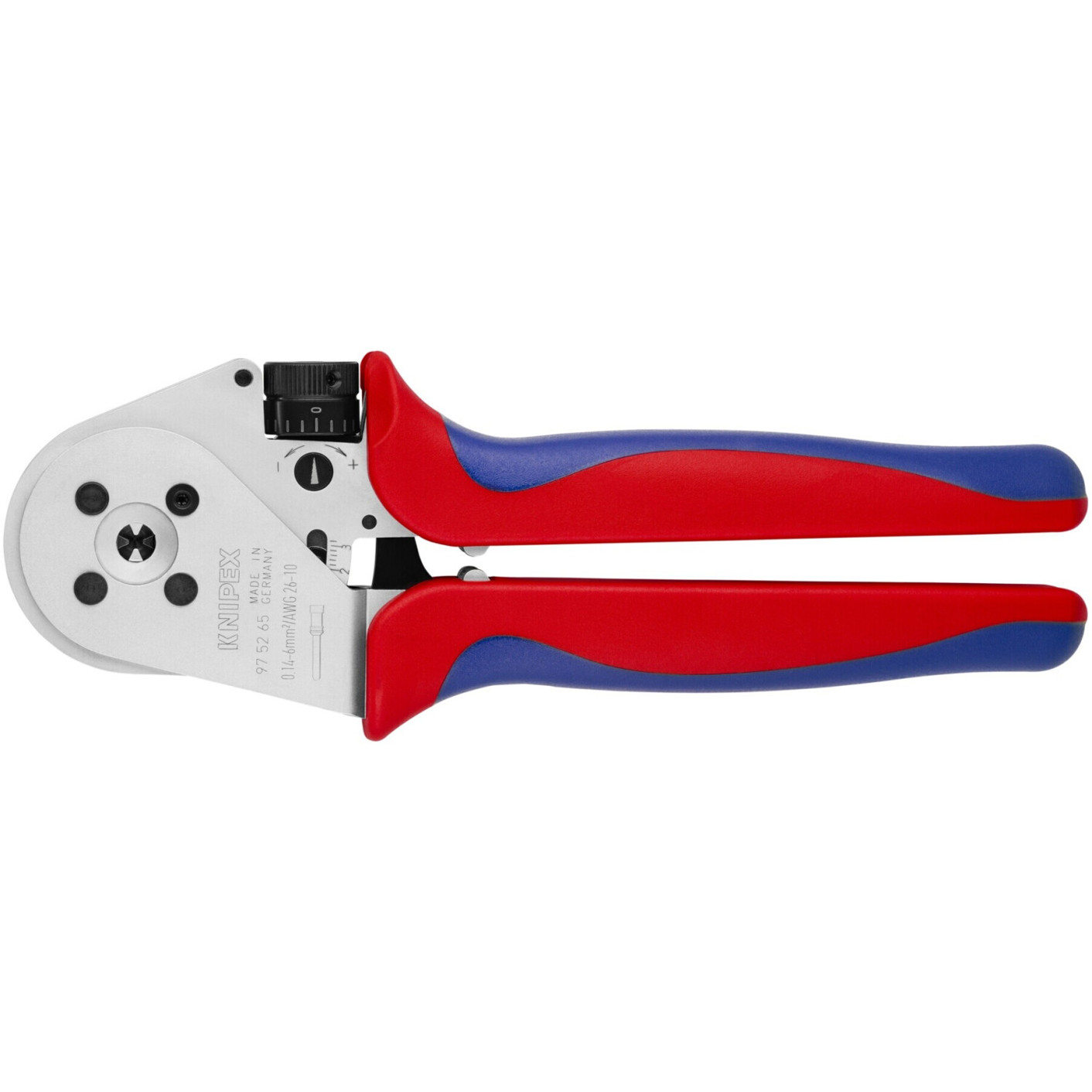 Knipex Vierdornpresszangen für gedrehte Kontakte 230 mm (97 52 65)