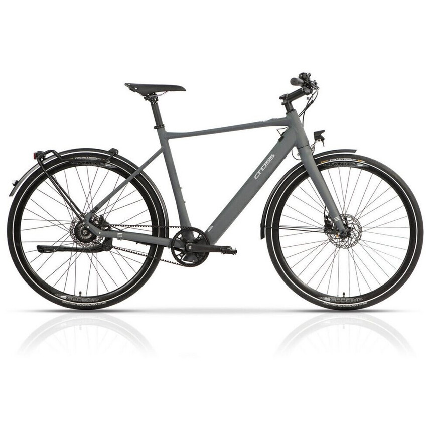 Airtracks 28" E-Bike Herren STREET - Urban Citybike mit BAFANG Motor, GATES Riemenantrieb & 350Wh Akku