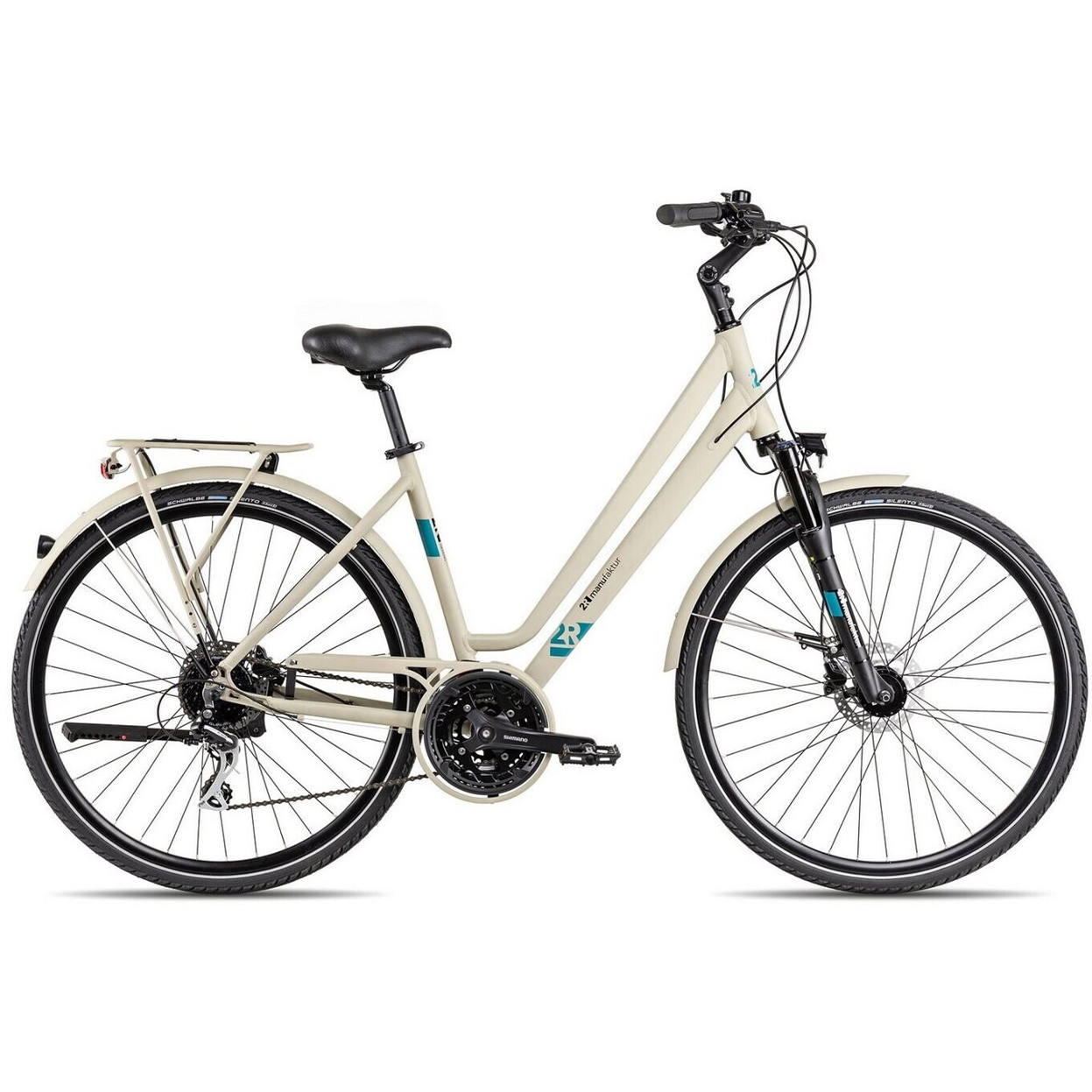 2R Manufaktur TLX24 Damen Trapez Tourenrad 28 Zoll Aluminium darksand