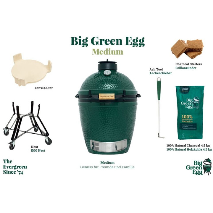 Big Green Egg Medium Egg (mit Gestell und Zubehör)