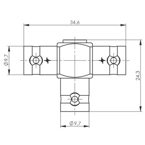 BNC T-Adapter 75 Ohm - T-Stück Verbindung