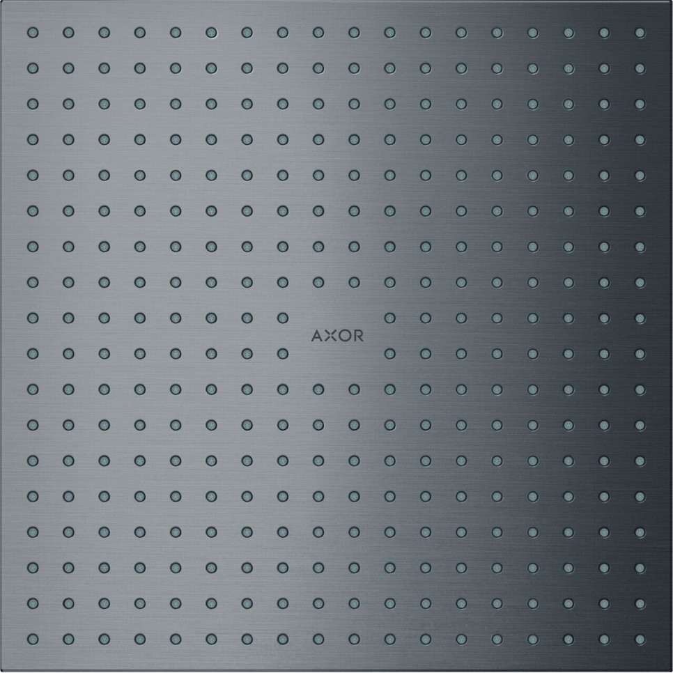 Axor ShowerSolutions 1-Jet Kopfbrause für Deckenmontage - Schwarz Chrom Gebürstet (35317340)