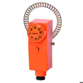Eberle Rohranlegeregler mit Außenskala 20-90°C | AC 230V/24V | 1We | 15 A | Spannband inklusive