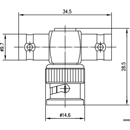 BNC T-Adapter - T-Stück Bu-Sti-Bu