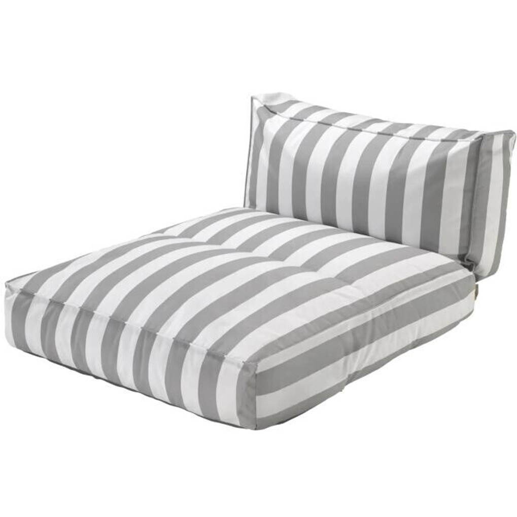 Blomus Stay Outdoor-Bett 190x120 cm - Modernes Gartenbett in Lily White/Elephant Skin