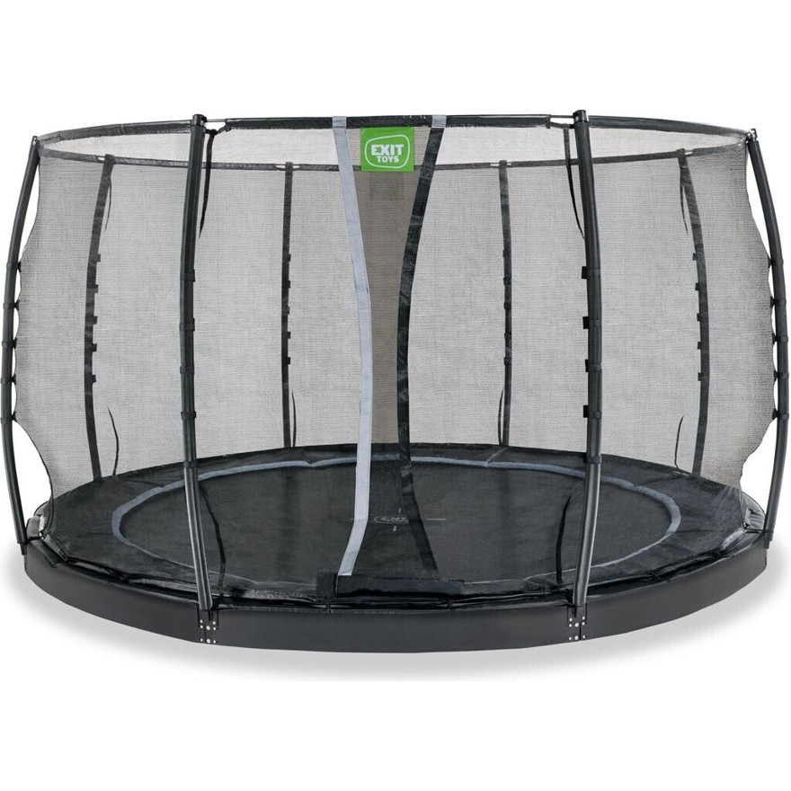 Exit Toys 366 cm Dynamisches Trampolin mit Sicherheitsnetz – Schwarz