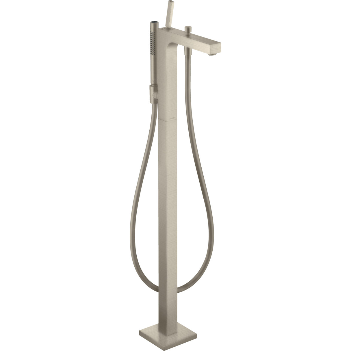 Axor Citterio Brushed Nickel Einhebel-Wannenmischer, Bodenstehend (39451820)