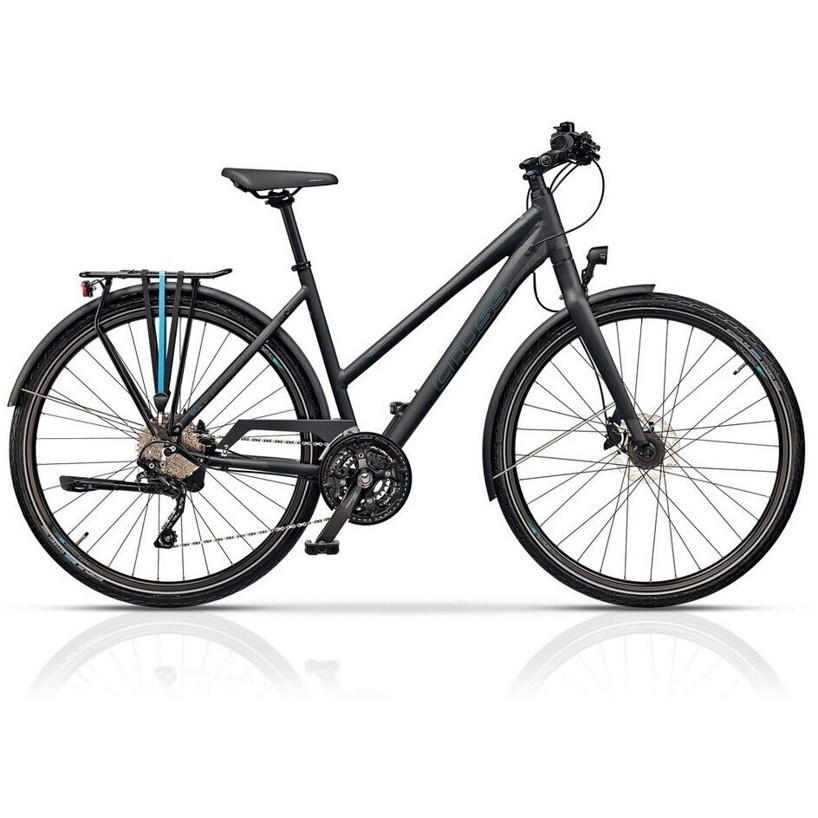 Airtracks QUEST LADY 28" Damen Tourenrad - Shimano Deore 30-Gang Trapezrahmen Grau